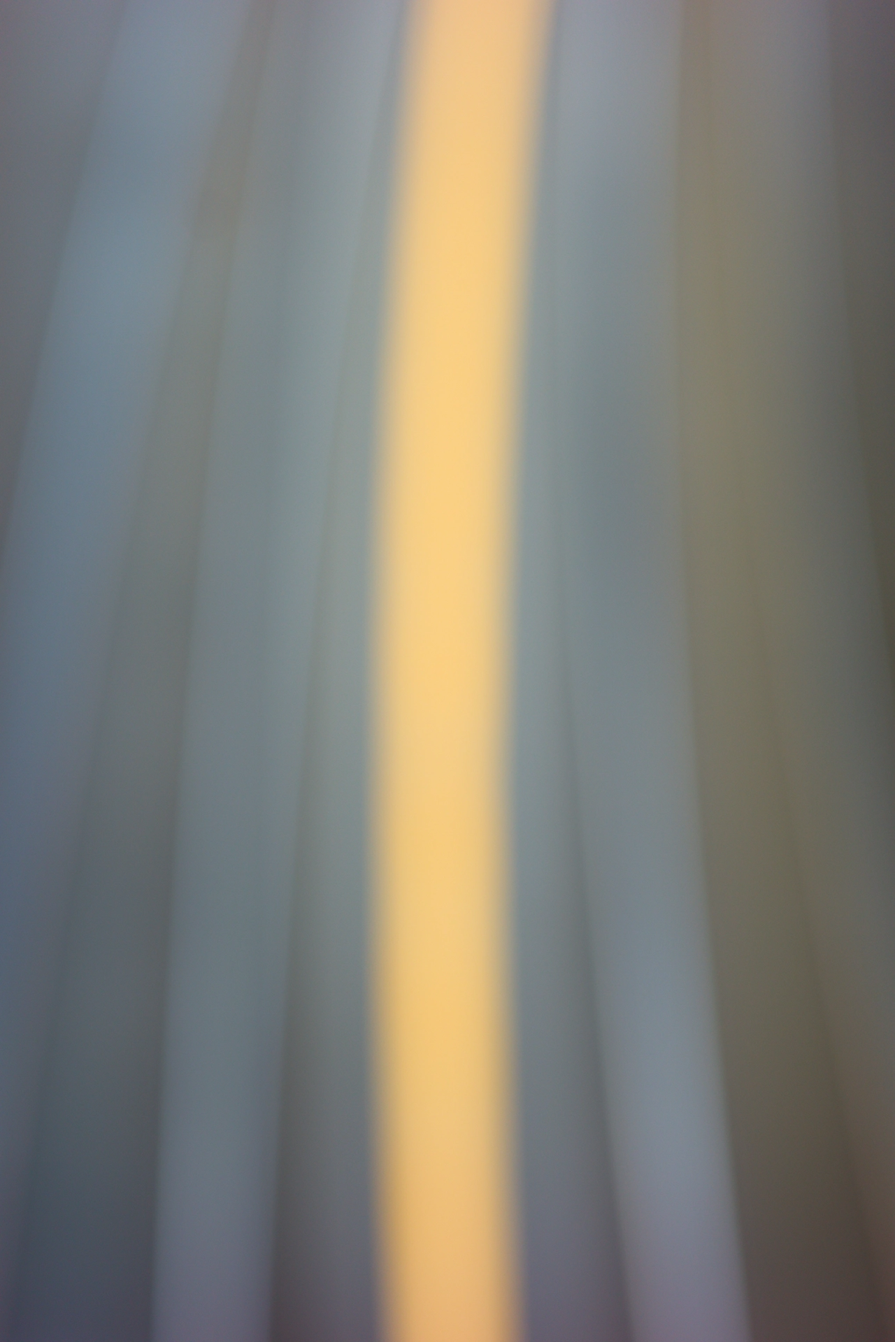 Abstract photo of a vibrant yellow vertical line, slightly curved, accompanied by some smaller gray lines on both sides.